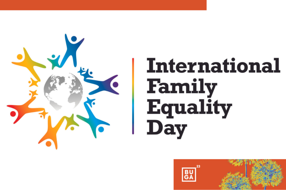 Veranstaltungsbild mit den Logos der Bundesgartenschau und des International Family Equality Day