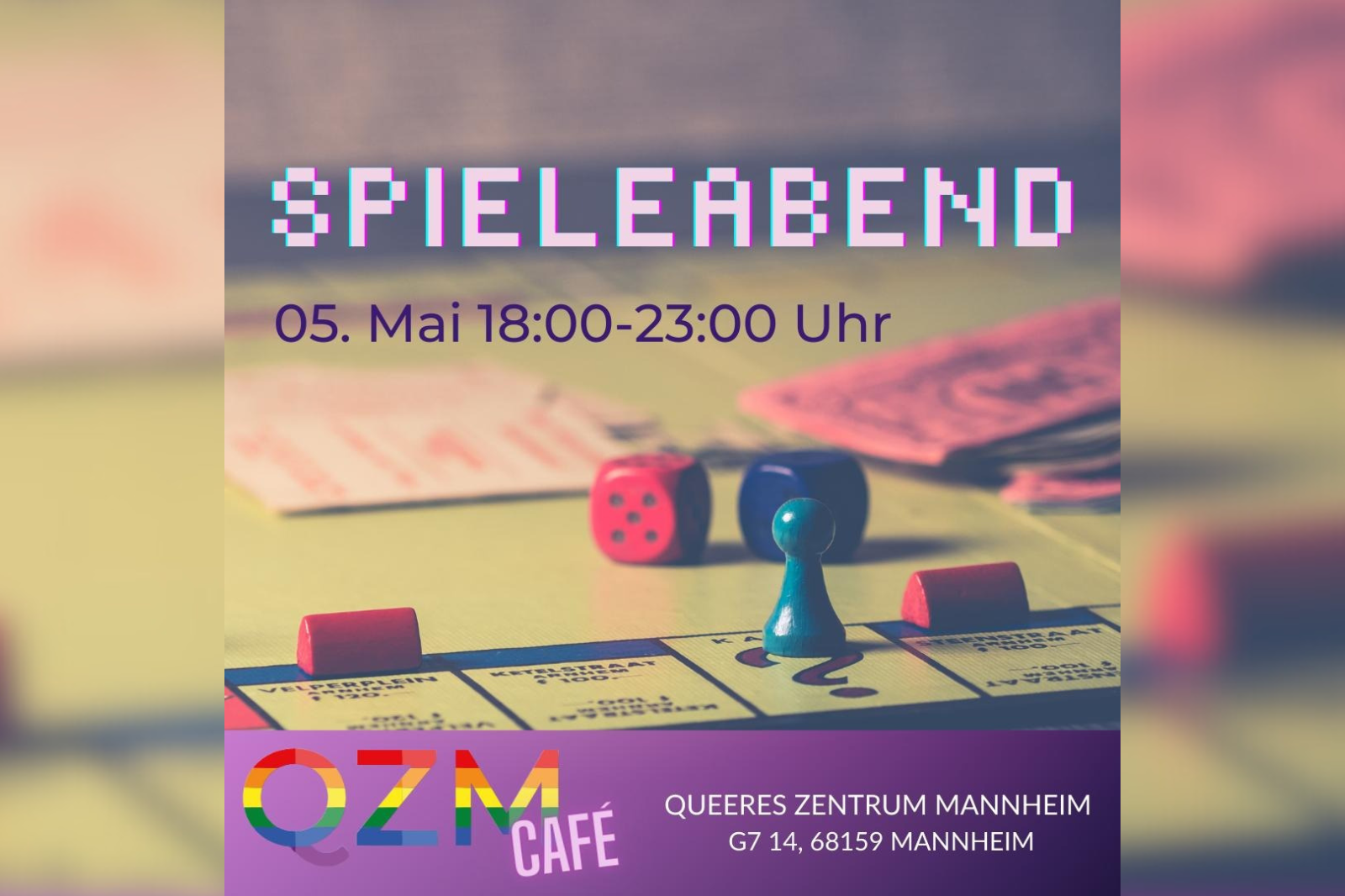 Symbolbild Spieleabend, 05. Mai, 18 bis 23 Uhr