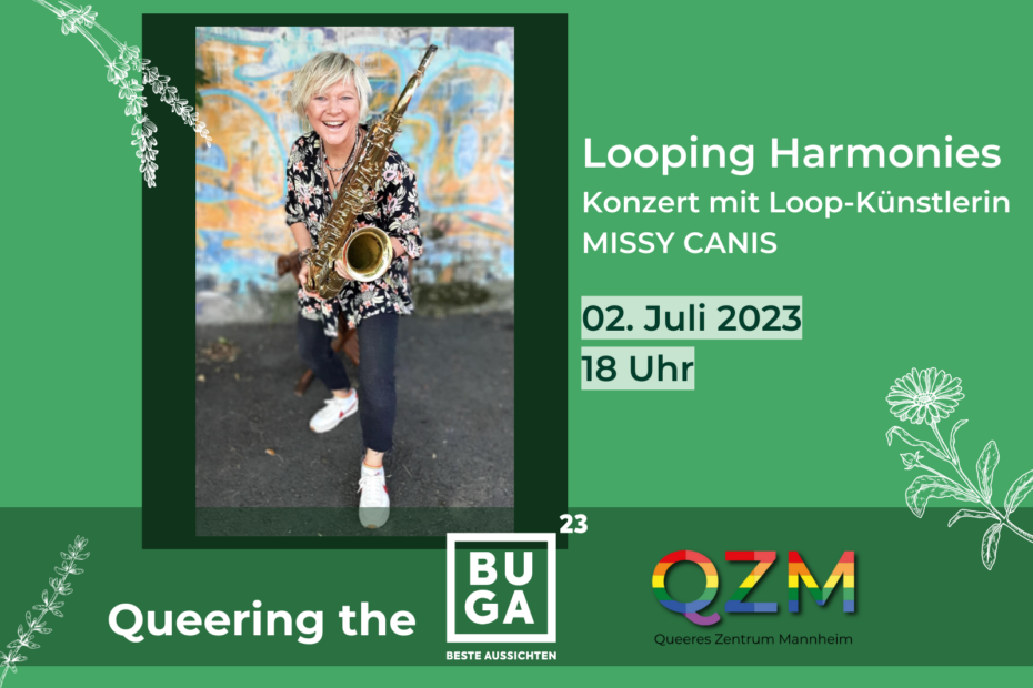 Foto: Missy Canis, Text: Looping Harmonies Konzert mit Loop-Künstlerin MISSY CANIS, 02. Juli 2023, 18 Uhr