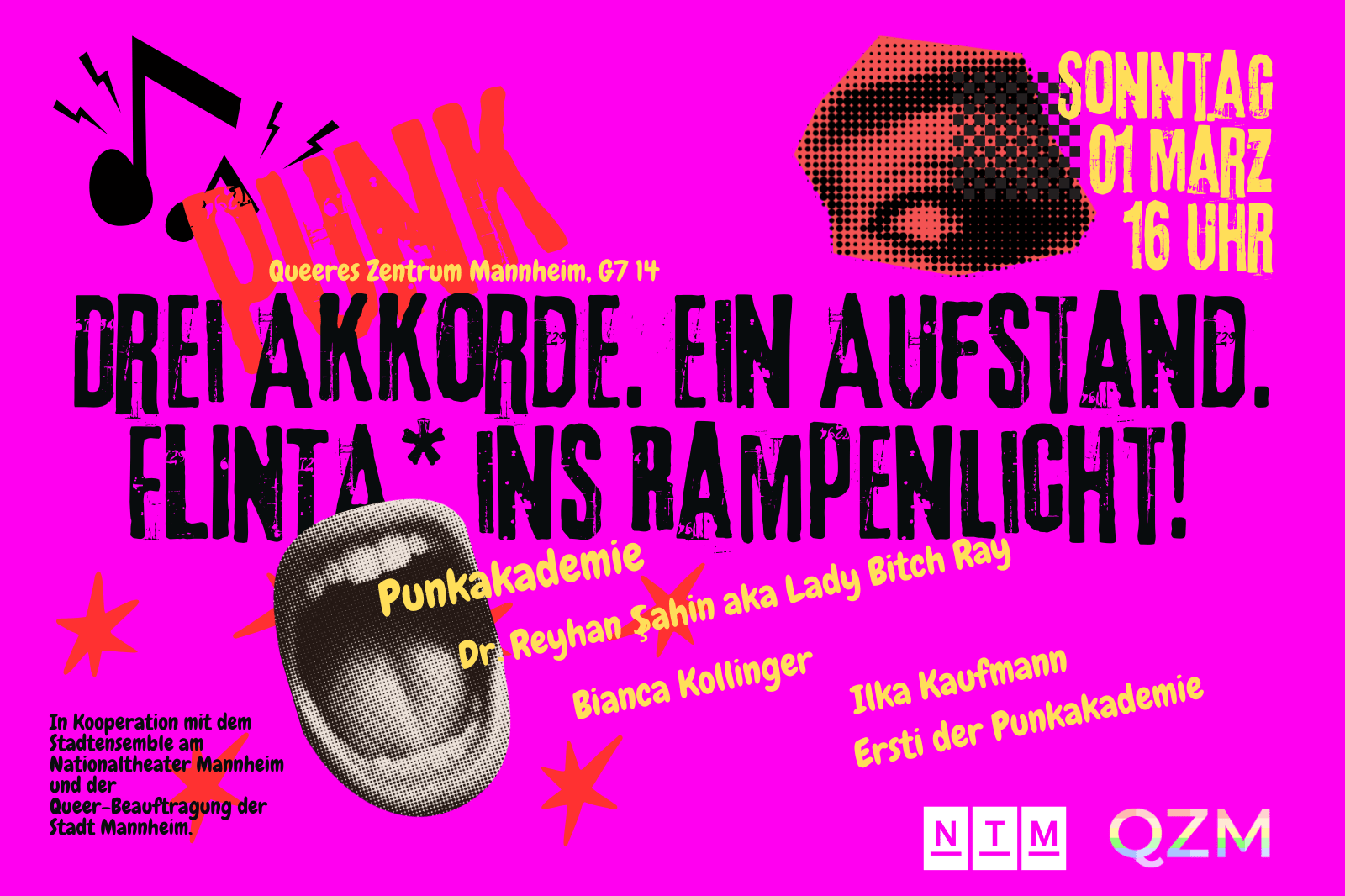 Drei Akkorde. Ein Aufstand - FLINTA* ins Rampenlicht!