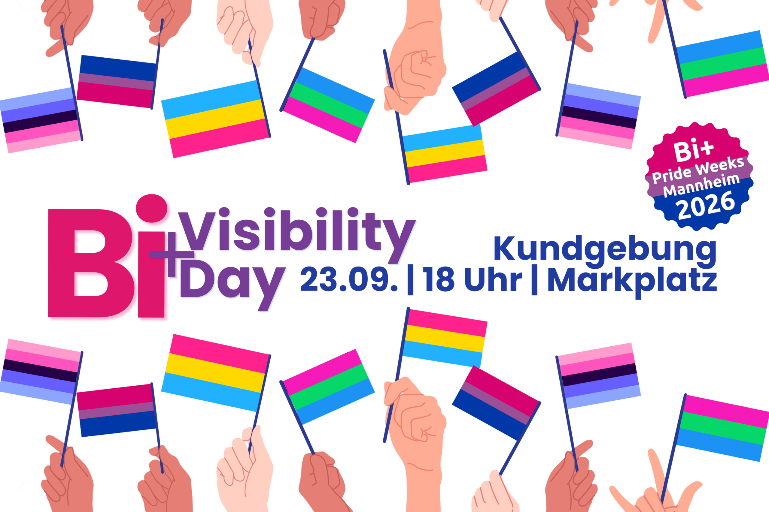 Bi+ Visibility Day: Kundgebung