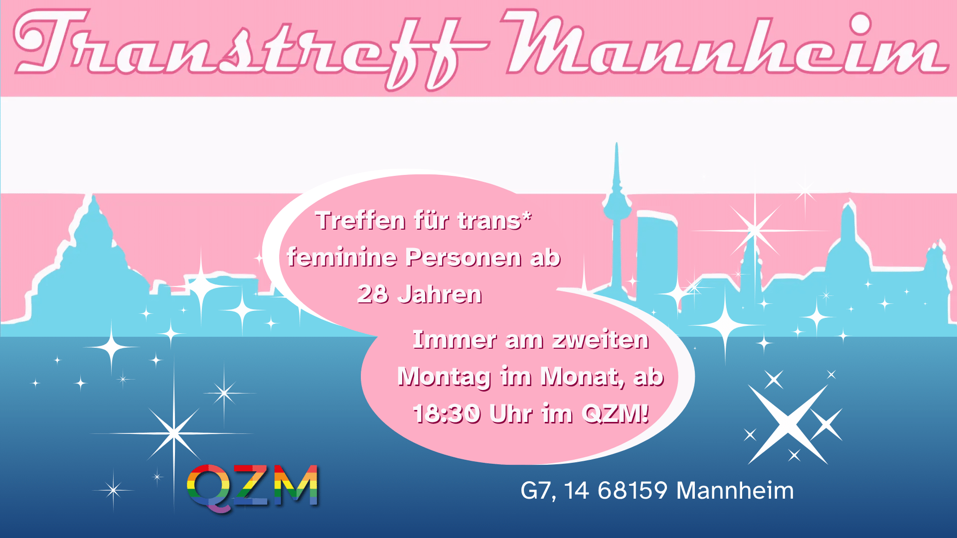Logo des Transtreff Mannheim mit allesn wichtigen Infos.